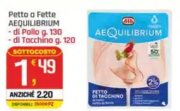 Supermercati Dok Petto a fette aequilibrium di pollo, di tacchino offerta