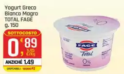 Supermercati Dok Yogurt Greco Bianco Magro TOTAL FAGE offerta