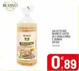 Ard Discount Gallette bio buono e gusto ais cerali/mais e quinoa offerta