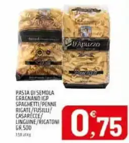 Ard Discount Pasta di semola gragnano igp spaghetti/penne rigate/fusilli casarecce/ linguine/rigatoni offerta