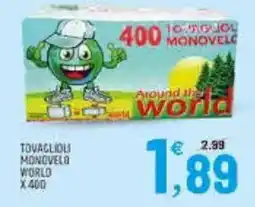 Ard Discount Tovaglioli monovelo world offerta