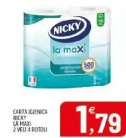Ard Discount Carta igienica nicky la maxi offerta