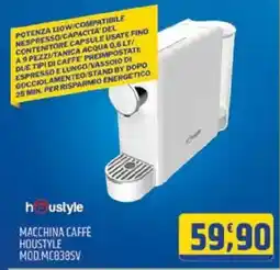 Ard Discount MACCHINA CAFFÉ HOUSTYLE MOD.MC838SV offerta