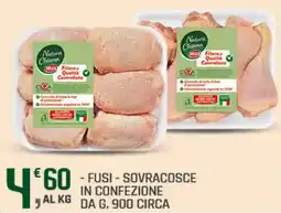 Supermercati Dok Natura chiama selex fusi, sovracosce in confezione offerta