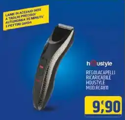 Ard Discount REGOLACAPELLI RICARICABILE HOUSTYLE MOD.RC4811 offerta
