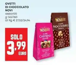 Panorama Ovetti di cioccolato NOVI offerta