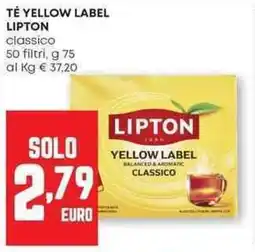 Panorama Té yellow label LIPTON offerta