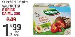 Supermercati Dok Succhi di frutta valfrutta 6 brick offerta