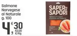 Supermercati Dok Saper di sapori Salmone Norvegese al Naturale offerta