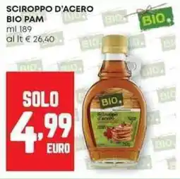 Panorama Sciroppo d'acero bio PAM offerta
