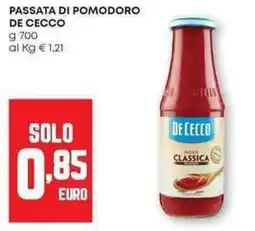 Panorama Passata di pomodoro DE CECCO offerta