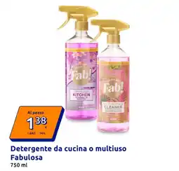 Action Detergente da cucina o multiuso Fabulosa offerta