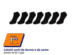 Action Calzini corti da donna o da uomo offerta