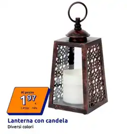 Action Lanterna con candela offerta