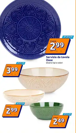 Action Servizio da tavola Oase offerta