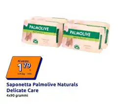 Action Saponetta Palmolive Naturals Delicate Care offerta
