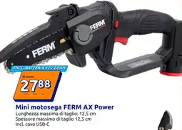 Action Mini motosega FERM AX Power offerta