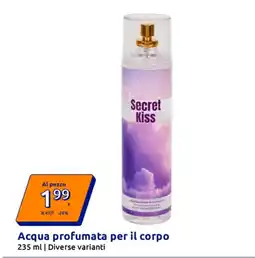 Action Acqua profumata per il corpo offerta