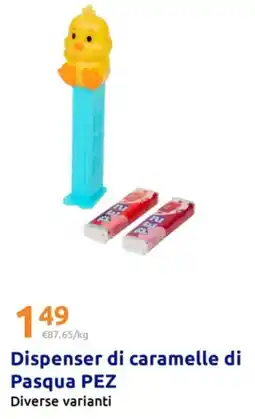 Action Dispenser di caramelle di Pasqua PEZ offerta