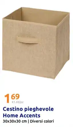 Action Cestino pieghevole Home Accents offerta