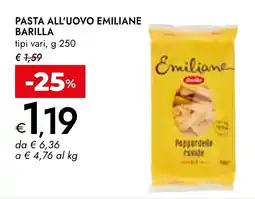 Bennet Pasta all'uovo emiliane BARILLA offerta