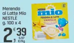Supermercati Dok Merenda al Latte Mio NESTLÈ offerta