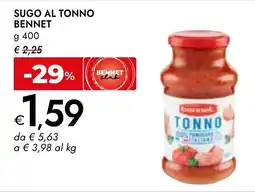 Bennet Sugo al tonno BENNET offerta