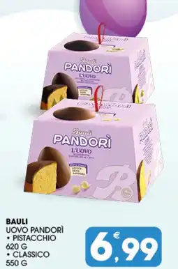 SeBón Supermercati Bauli uovo pandorì, pistacchio, classico offerta