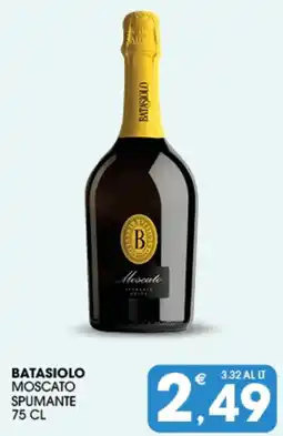 SeBón Supermercati Batasiolo moscato spumante offerta