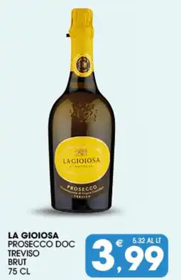 SeBón Supermercati La gioiosa prosecco doc treviso brut offerta