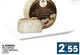 SeBón Supermercati Il fiorino pecorino con tartufo offerta