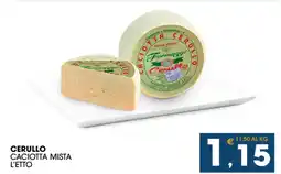 SeBón Supermercati Cerullo caciotta mista offerta