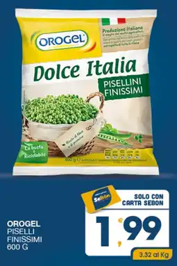 SeBón Supermercati Orogel piselli finissimi offerta