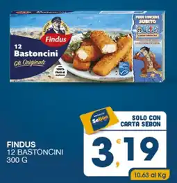 SeBón Supermercati Findus 12 bastoncini offerta