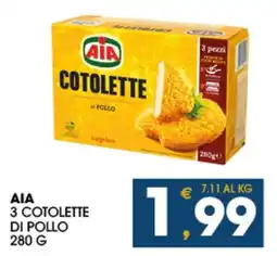 SeBón Supermercati Aia cotolette 3 cotolette di pollo offerta