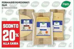 Panorama Formaggi porzionati PAM offerta