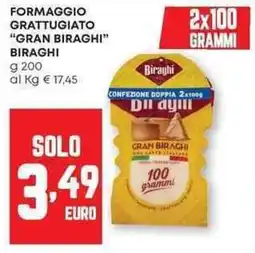 Panorama Formaggio grattugiato "gran biraghi" BIRAGHI offerta