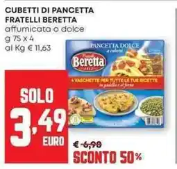 Panorama Cubetti di pancetta FRATELLI BERETTA offerta