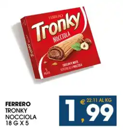 SeBón Supermercati Ferrero tronky nocciola offerta