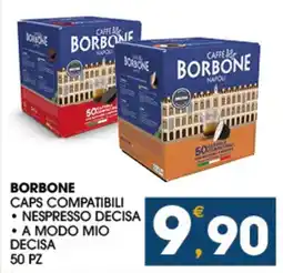 SeBón Supermercati Borbone caps compatibili nespresso decisa, a modo mio decisa offerta