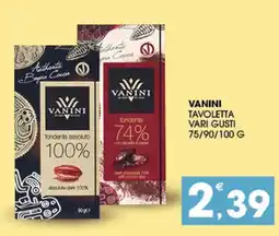 SeBón Supermercati Vanini tavoletta offerta