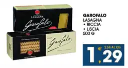 SeBón Supermercati Garofalo lasagna riccia, liscia offerta