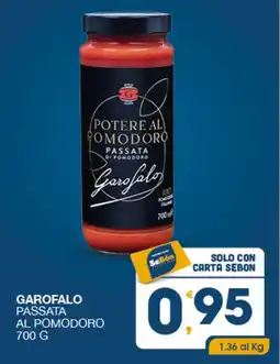 SeBón Supermercati Garofalo passata al pomodoro offerta