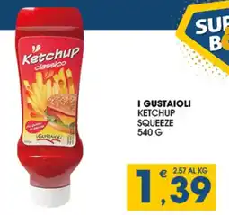 SeBón Supermercati I gustaioli ketchup squeeze offerta