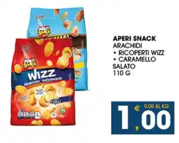 SeBón Supermercati Aperi snack arachidi, ricoperti wizz, caramello salato offerta