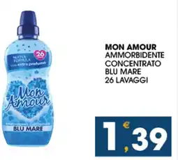 SeBón Supermercati Mon amour ammorbidente concentrato blu mare offerta