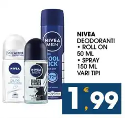 SeBón Supermercati Nivea deodoranti roll on, spray offerta