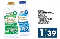 SeBón Supermercati Spuma di sciampagna bucato classico offerta