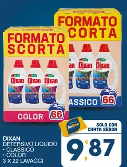 SeBón Supermercati Dixan detersivo liquido classico, color offerta