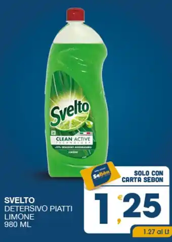 SeBón Supermercati Svelto detersivo piatti limone offerta